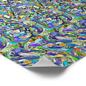 カバ付きヒッポ – 隠し3Dプリント ポスター (角)