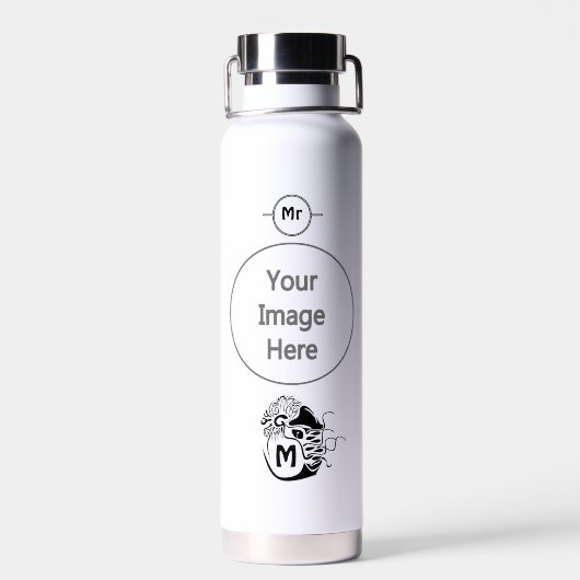 カバ初期のーナウチラスモノグラム ウォーターボトル (背面)