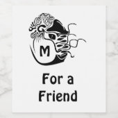 カバ初期のーナウチラスモノグラム ワインラベル (シングルラベル)