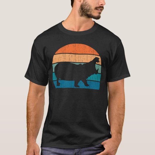 カバ動物動物園 Tシャツ (正面)