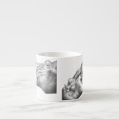 カバ及び子牛 エスプレッソカップ (正面)