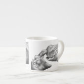 カバ及び子牛 エスプレッソカップ (正面右)