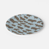 カバ柄 ペーパープレート (アングル)