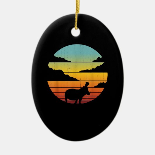 カバ60年代70年代カバ | Hippo Lover セラミックオーナメント (正面)