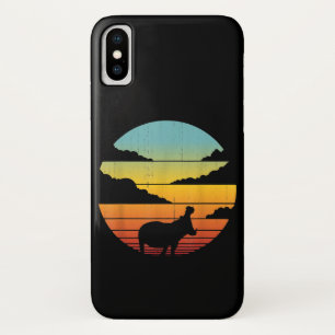 カバ60年代70年代カバ Hippo Lover iPhone X ケース