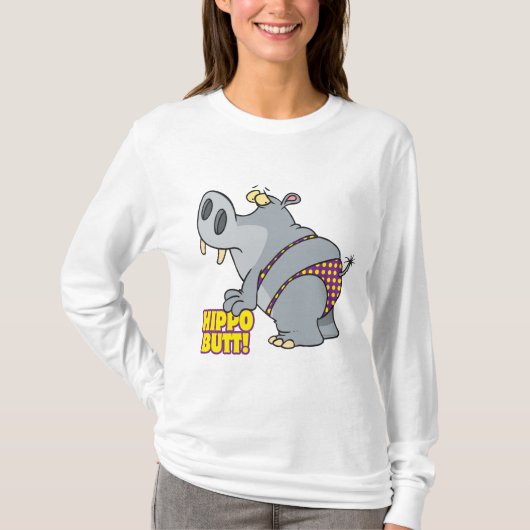 カバ お尻 ビキニ かば Tシャツ (正面)