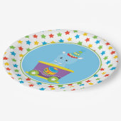 カバ|のサーカスの列車|のサーカスのテーマ ペーパープレート (アングル)