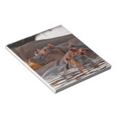 カバ,カバ,両生類,湖 ノートパッド (アングル)