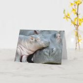 カバ カード (黄色い花)