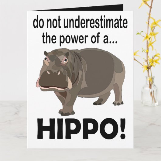 カバ カード (黄色い花)