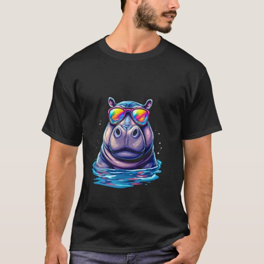 カバ サングラス Tシャツ (正面)