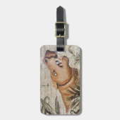 カバ、ナイルのモザイク、ファウヌスの家 ラゲッジタグ (正面縦)