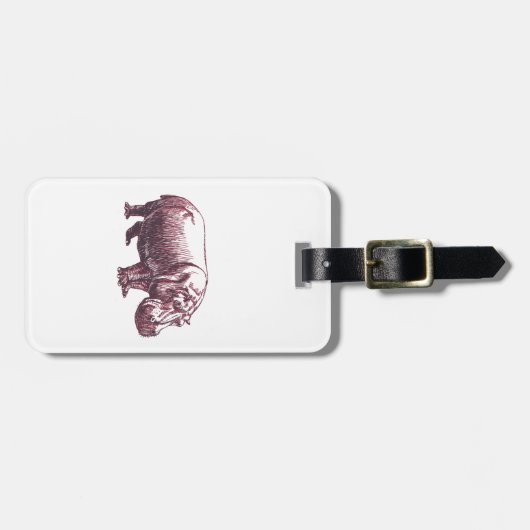 カバ ラゲッジタグ (正面横)