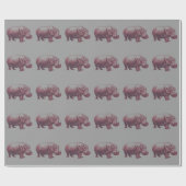 カバ ラッピングペーパー (フラット)