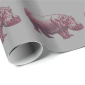 カバ ラッピングペーパー (ロールコーナー)