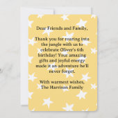 カバ & ワニ 感謝カード - 楽しい (裏面)