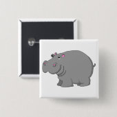 カバ 缶バッジ (正面&裏面)