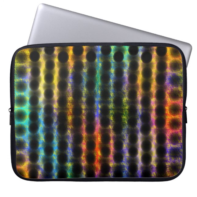 カパコロイダeムイトボラダbolinhas pretas..... ラップトップスリーブ (正面)