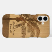 カパサンセットハワイアンコフェイクアウッド Case-Mate iPhoneケース (裏面 (横))
