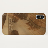 カパサンセットハワイアンフェイクコアウッド Case-Mate iPhoneケース (裏面(横))