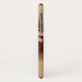 カパサンセットフェイクハワイアンコアウッドツインパーム Case-Mate iPhoneケース (裏面/左)