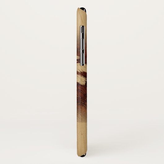 カパサンセットフェイクハワイアンコアウッドツインパーム Case-Mate iPhoneケース (裏面/左)