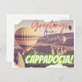 カパドシアトルコからの挨拶 ポストカード (正面/裏面)