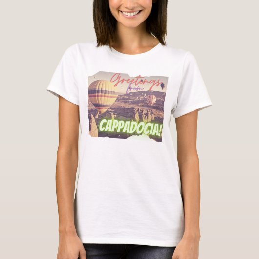 カパドシアトルコからの挨拶 Tシャツ (正面)