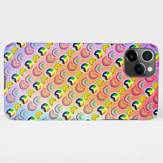 カパパラiPhone RAINBOW Love Lgbtqia+ iPhoneケース (裏面横)