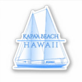 カパビーチ沿岸航海のセーリングセーラー シール (正面)