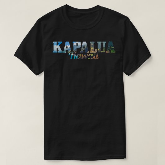 カパルアハワイハワイアンアイランズサーフサーフィンスルフェ Tシャツ (デザイン正面)