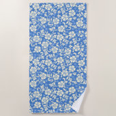 カパルアパラウハワイアンハイビスカスペリウィンクル ビーチタオル (正面)