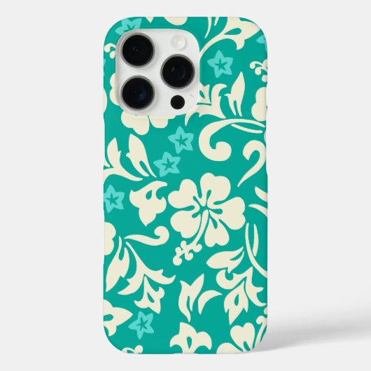 カパルアパラオハワイアンハイビスカスグリーン Case-Mate iPhoneケース (裏面)