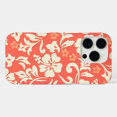 カパルアパラオハワイアンハイビスカスコーラル Case-Mate iPhoneケース (裏面 (横))