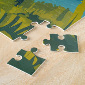 カパルアマウイハワイベイビーチバケーションレトロ ジグソーパズル (側面)