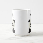 カパーソナライズされたワイイパンダマンガ モーフィングマグカップ (中央)