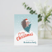 カパーソナライズされたワイモダント&ヘッジホッグ ポストカード (スタンド正面)