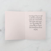 カパーソナライズされたードカウトヒッポプリンセス誕生日 カード (内部)