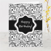 カパーソナライズされたードハートズドール(内部詞付き) カード (黄色い花)