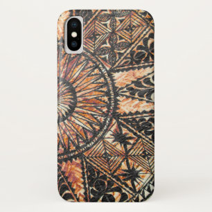 カパ初期のハワイアンタトゥータパハーフサークル iPhone X ケース