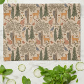 カビコア森林動物 キッチンタオル (折り畳み)