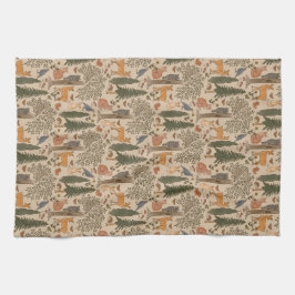 カビコア森林動物 キッチンタオル