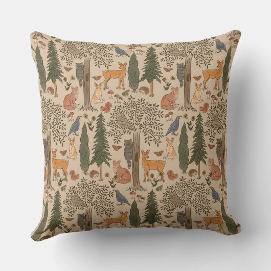 カビコア森林動物 クッション (裏面)