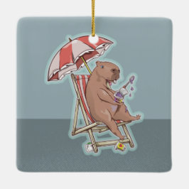 カビバラホリデイ セラミックオーナメント