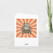 カビポドレストライプノテカード ノートカード (裏面)