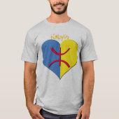 カビリアハートメンズラグランシャツ Tシャツ (正面)