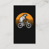 カピおもしろいバラ乗用自転車レトロカピバラ自転車 名刺 (正面)