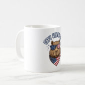 カピィ独立記念日の愛国カピバラベクターデザイン コーヒーマグカップ (正面左)