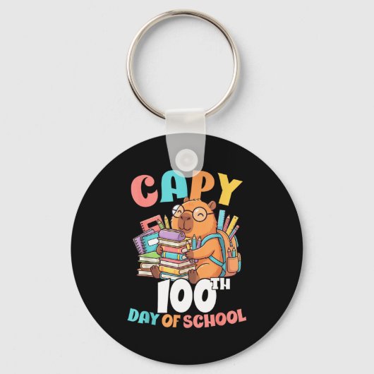 カピィ 100日祝い カピバラ 100日 キーホルダー (正面)