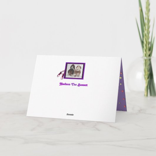 カピカバレリーナのつま先のかわいいカード カード (裏面)